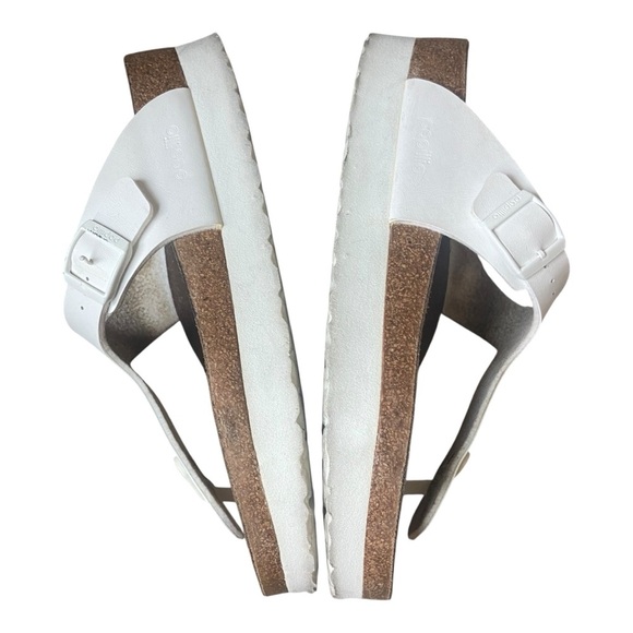 Birkenstock Women’s Gizeh Platform Sandals Sz 41 Regular White - Picture 4 of 7